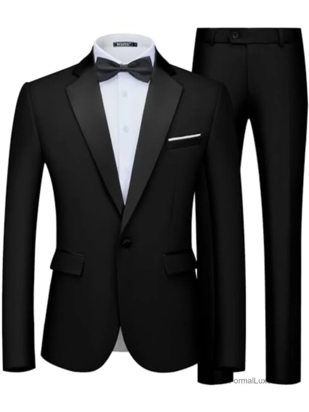 Men's 2 Piece Slim Fit Suit Set One Button Blazer & Pants Tuxedo for Wedding